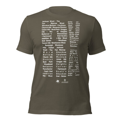RVA Richmond T-Shirt -- Rva Neighborhood Pattern by Amir Dennis - Image 5
