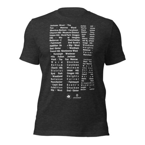 RVA Richmond T-Shirt -- Rva Neighborhood Pattern by Amir Dennis - Image 2