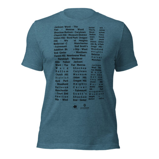 RVA Richmond T-Shirt -- Rva Neighborhood Pattern by Amir Dennis - Image 9