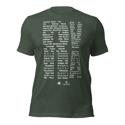 RVA Richmond T-Shirt -- Rva Neighborhood Pattern by Amir Dennis - Image 4