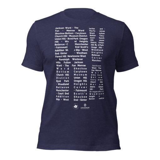 RVA Richmond T-Shirt -- Rva Neighborhood Pattern by Amir Dennis - Image 3