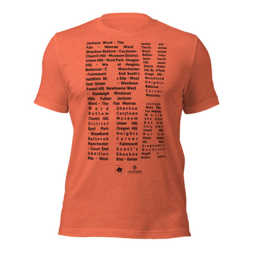 RVA Richmond T-Shirt -- Rva Neighborhood Pattern by Amir Dennis - Image 10
